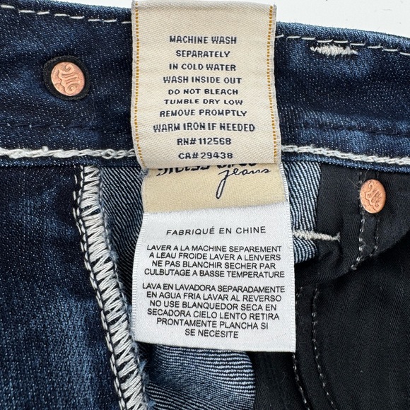 Vintage Y2K Miss Me Classic Saddle Stitch Bootcut Jeans Sz 30x34 embellished - Picture 11 of 11